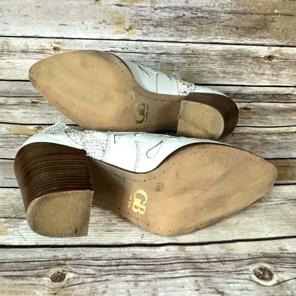 Gianni Bini GB Womens Beige Boho Western Block Heel Ankle Boots 11M - Picture 8 of 9